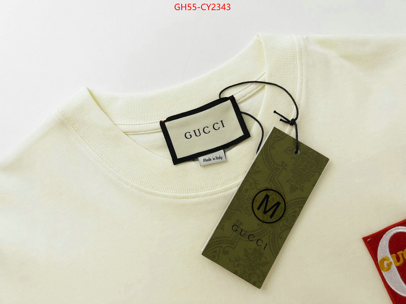 Clothing-Gucci 1:1 replica ID: CY2343 $: 55USD