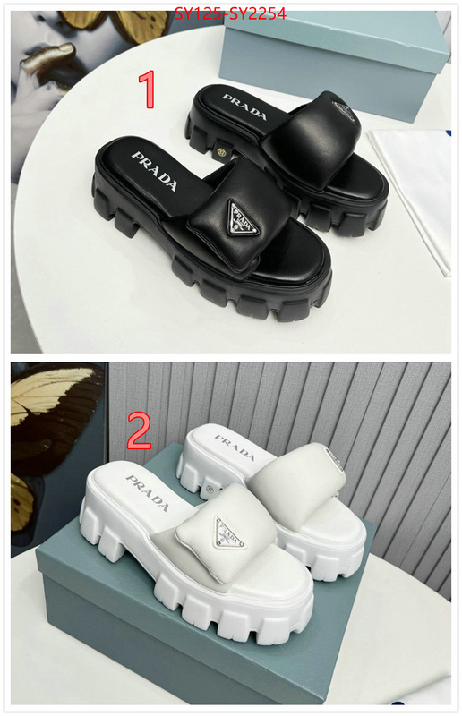 Women Shoes-Prada aaaaa class replica ID: SY2254 $: 125USD