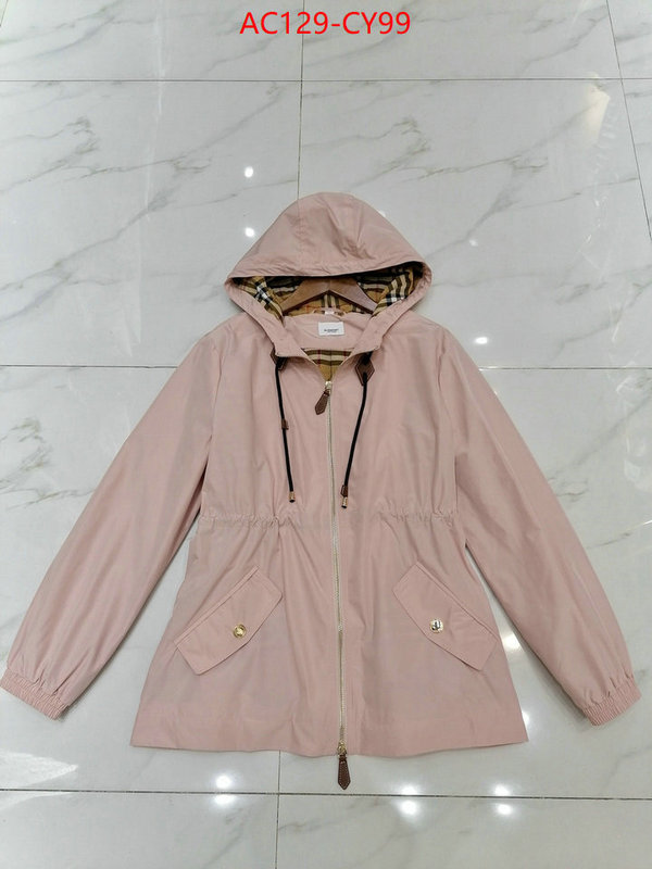 Clothing-Burberry,aaaaa+ replica designer ID: CY99,$: 129USD