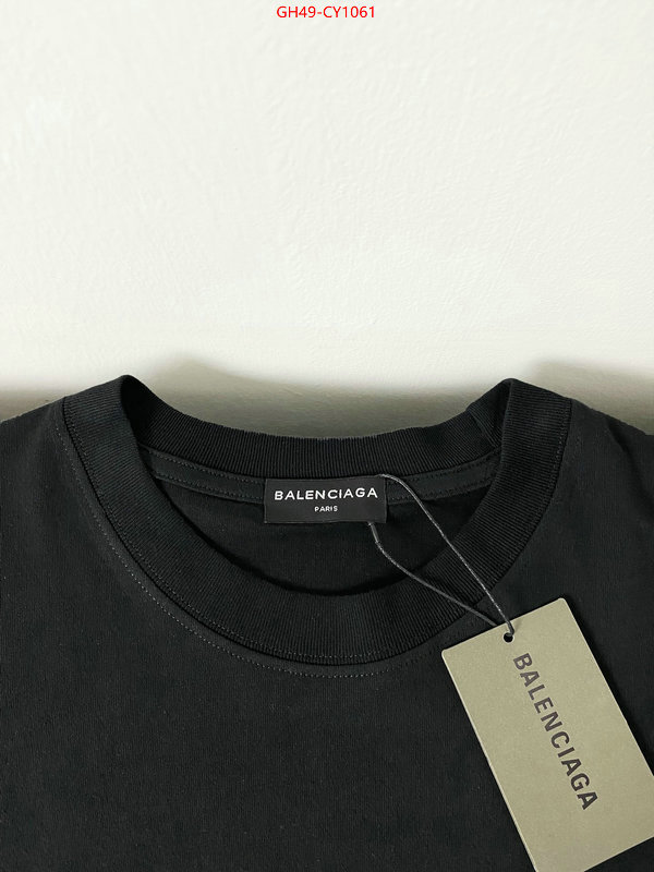 Clothing-Balenciaga,7 star quality designer replica ID: CY1061,$: 49USD