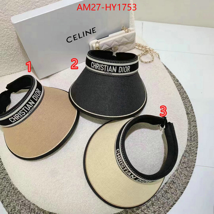 Cap (Hat)-Dior top quality fake ID: HY1753 $: 27USD