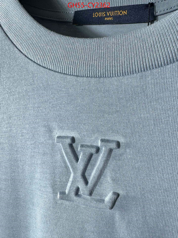 Clothing-LV top fake designer ID: CY2362 $: 55USD