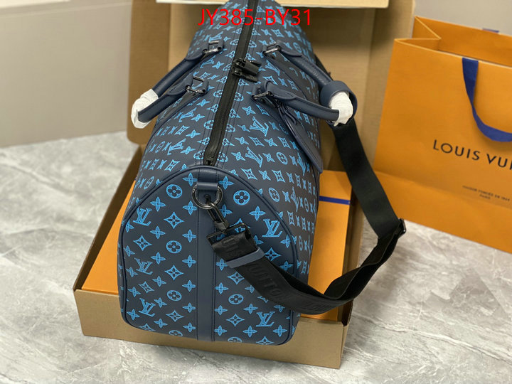 LV Bags(TOP)-Keepall BandouliRe 45-50-,replica wholesale ID: BY31,$: 385USD