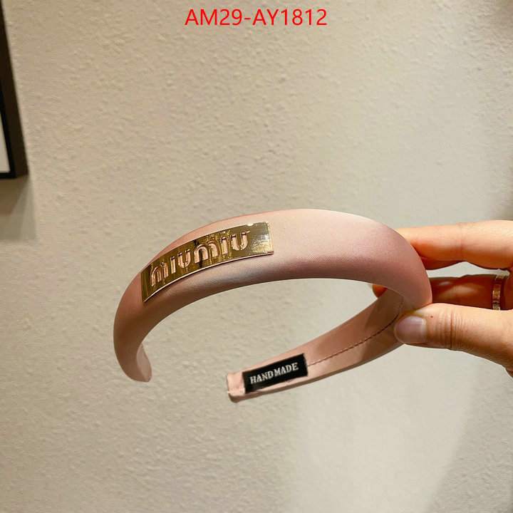 Hair band-MIU MIU luxury 7 star replica ID: AY1812 $: 29USD