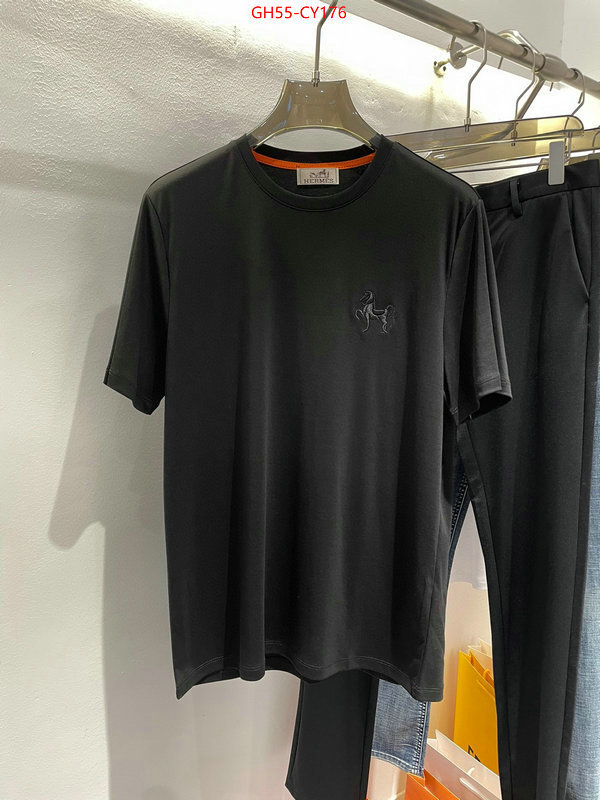 Clothing-Hermes,website to buy replica ID: CY176,$: 55USD