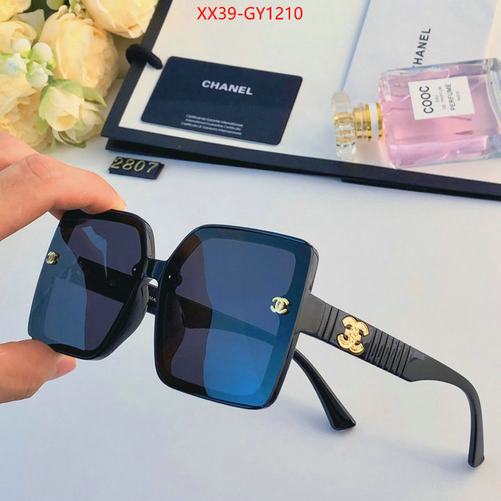 Glasses-Chanel,replica wholesale ID: GY1210,$: 39USD