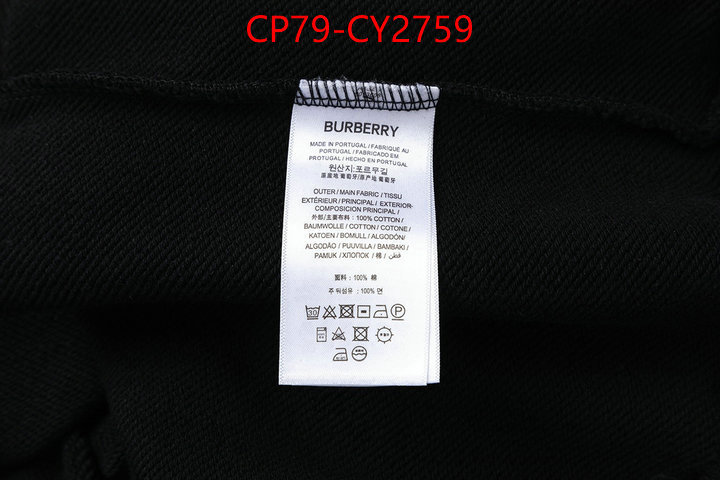 Clothing-Burberry fashion replica ID: CY2759 $: 79USD