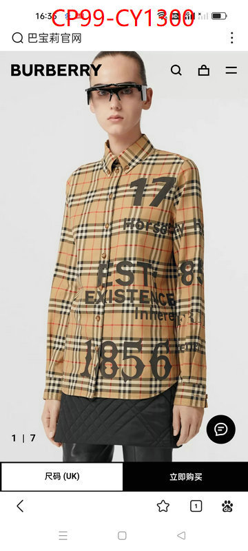 Clothing-Burberry,fake high quality ID: CY1300,$: 99USD