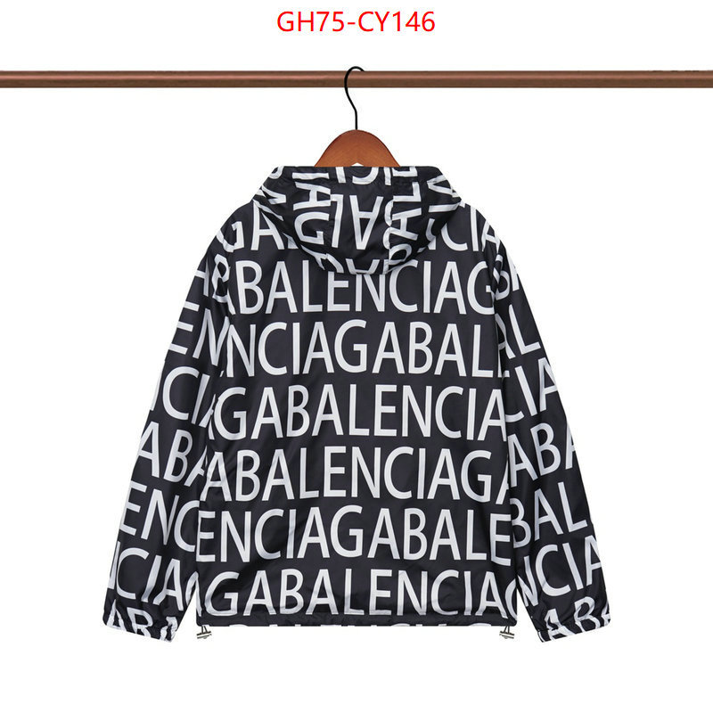 Clothing-Balenciaga,designer 1:1 replica ID: CY146,$: 75USD