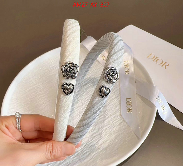 Hair band-Dior wholesale 2023 replica ID: AY1807 $: 27USD