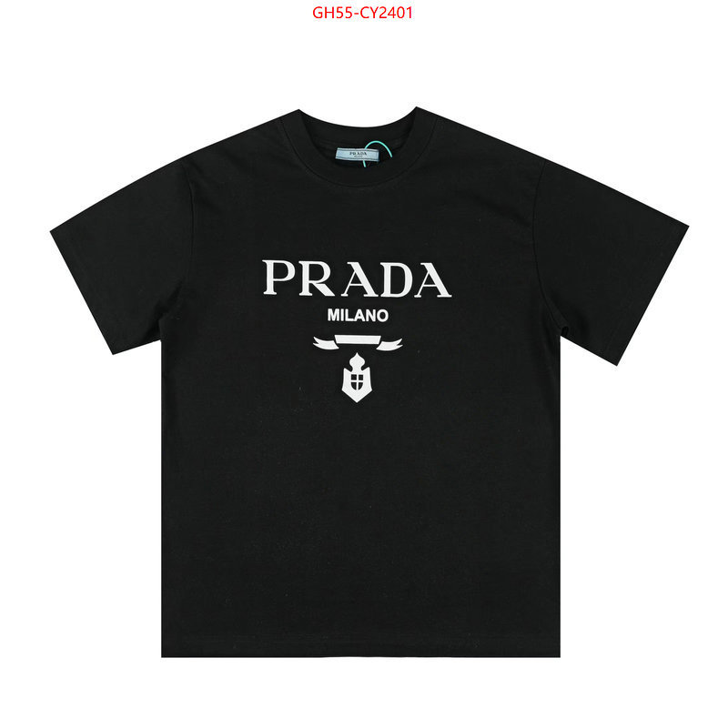 Clothing-Prada new designer replica ID: CY2401 $: 55USD