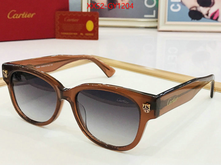 Glasses-Cartier,wholesale sale ID: GY1204,$: 52USD