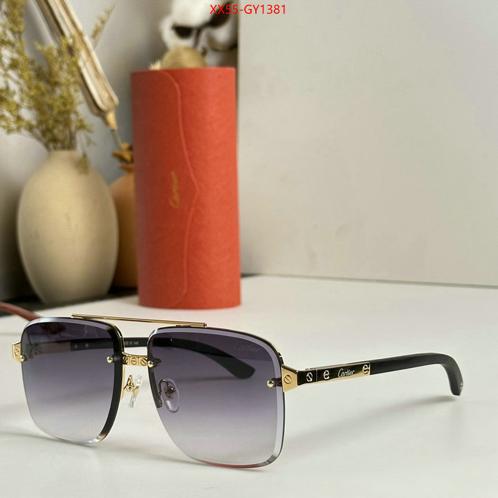 Glasses-Cartier,replica 1:1 ID: GY1381,$: 55USD