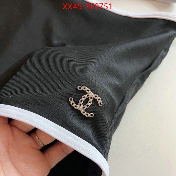 Swimsuit-Chanel,where to buy fakes ID: YE9751,$: 45USD