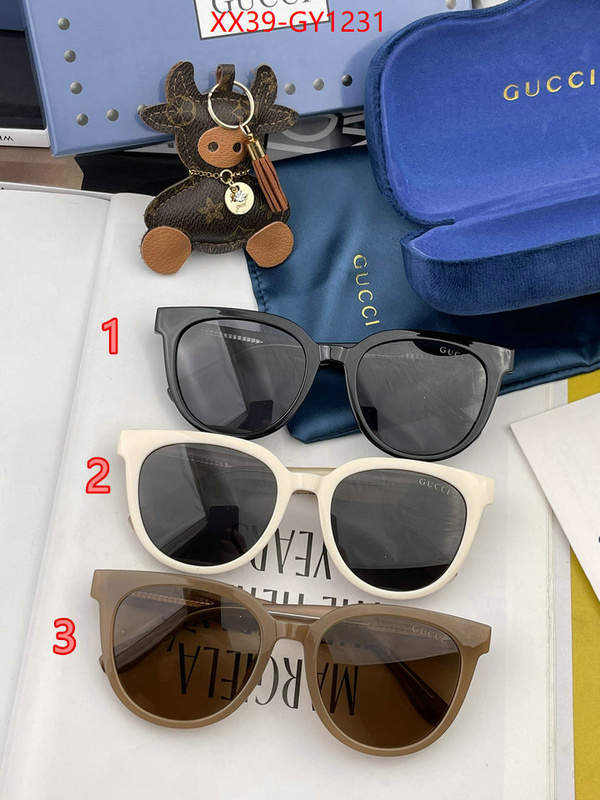 Glasses-Gucci,fake cheap best online ID: GY1231,$: 39USD