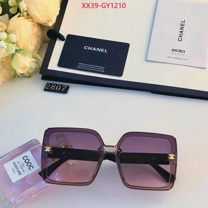 Glasses-Chanel,replica wholesale ID: GY1210,$: 39USD