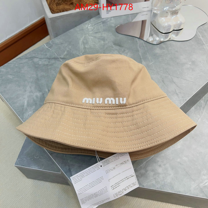 Cap(Hat)-Miu Miu shop now ID: HY1778 $: 29USD