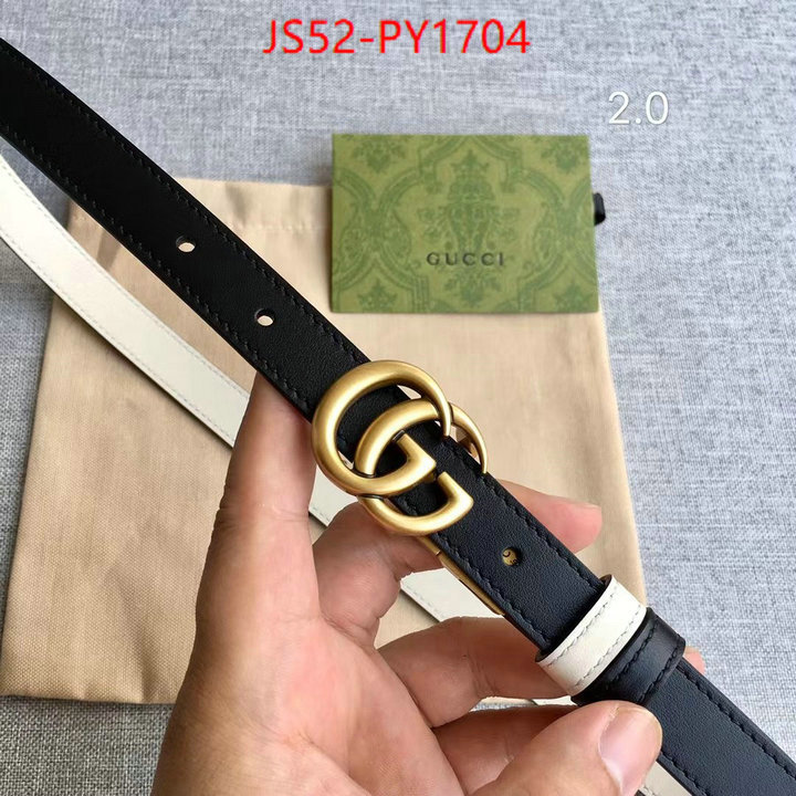 Belts-Gucci,top quality designer replica ID: PY1704,$: 52USD