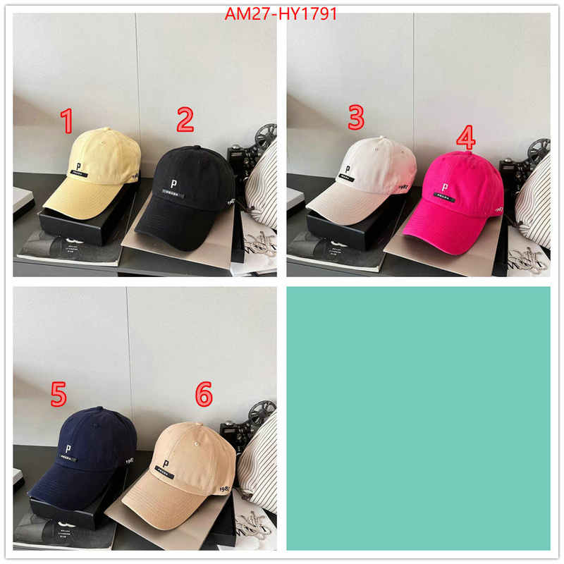 Cap(Hat)-Prada designer high replica ID: HY1791 $: 27USD