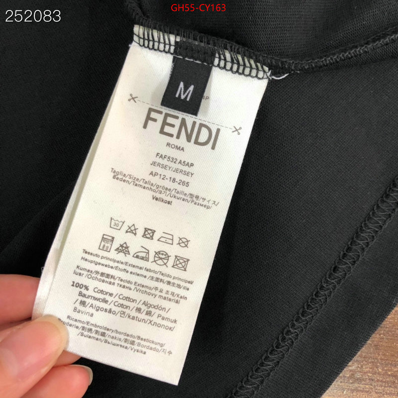 Clothing-Fendi,replica aaaaa designer ID: CY163,$: 55USD