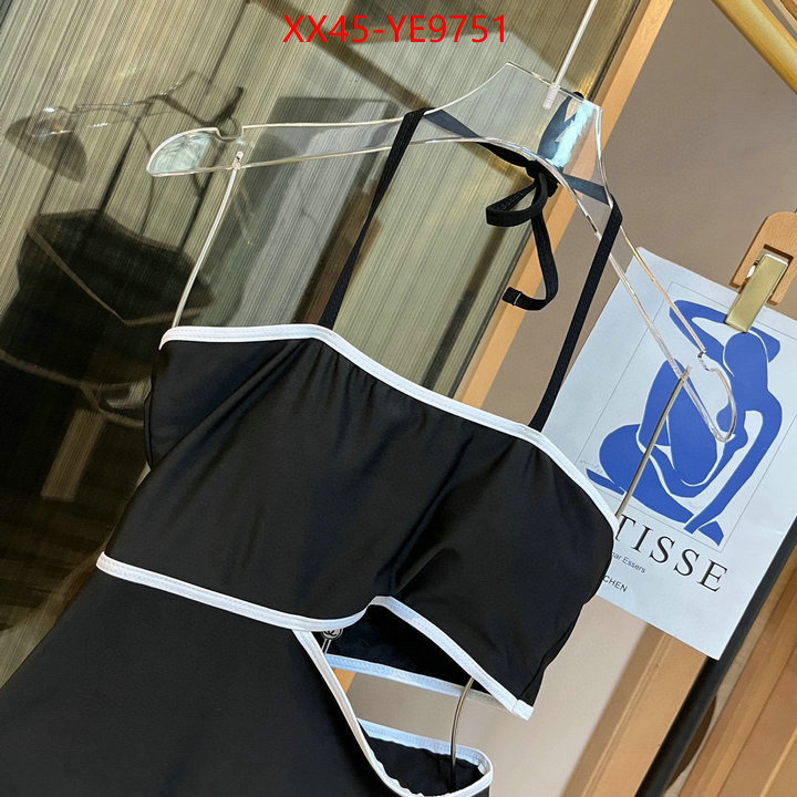 Swimsuit-Chanel,where to buy fakes ID: YE9751,$: 45USD