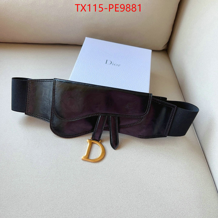 Belts-Dior,from china 2023 ID: PE9881,$: 115USD