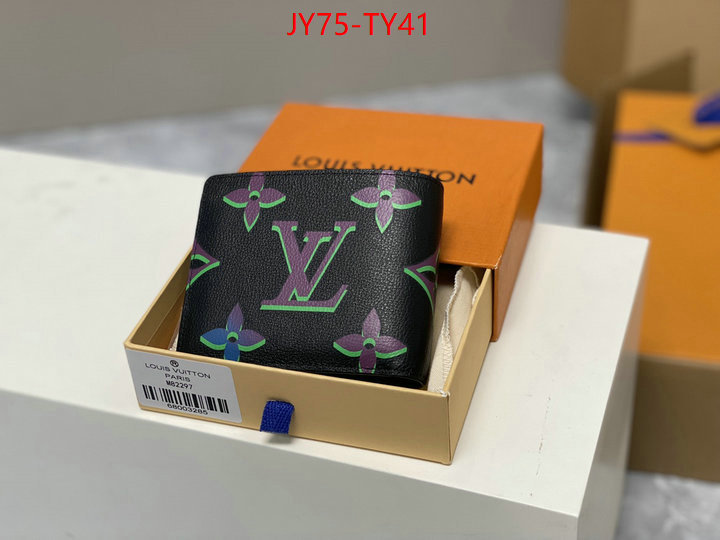 LV Bags(TOP)-Wallet,fake high quality ID: TY41,$: 75USD