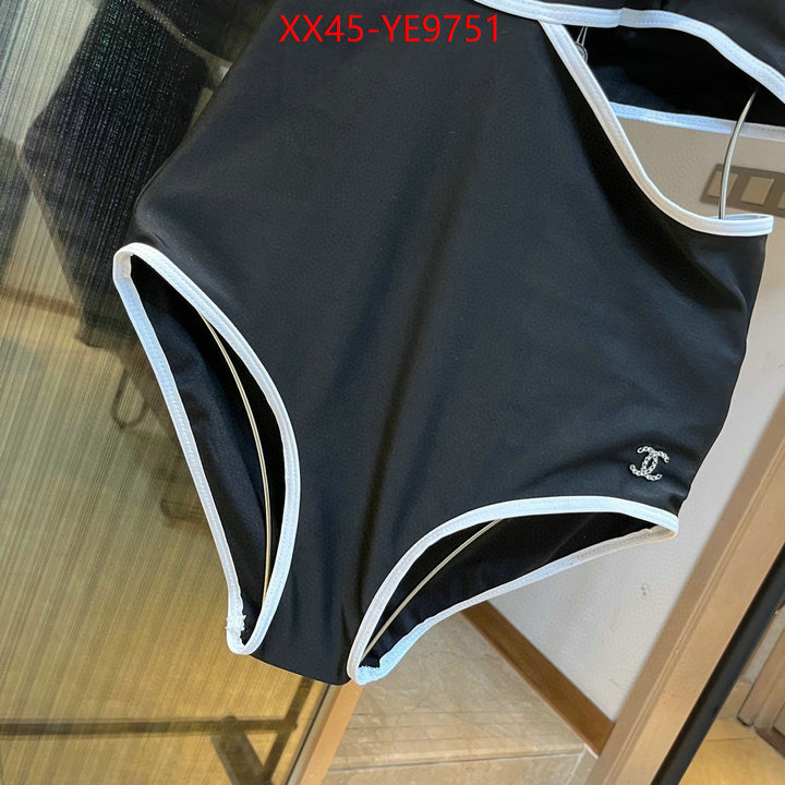 Swimsuit-Chanel,where to buy fakes ID: YE9751,$: 45USD