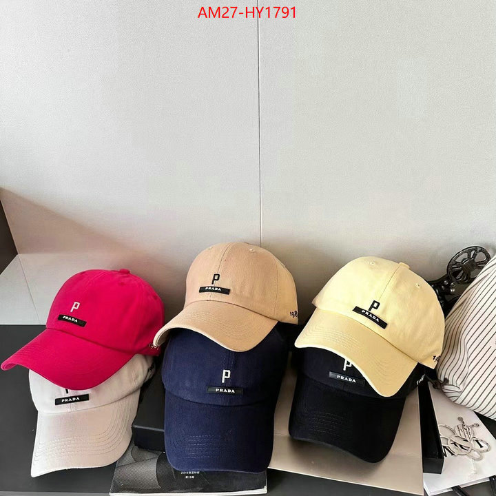 Cap(Hat)-Prada designer high replica ID: HY1791 $: 27USD