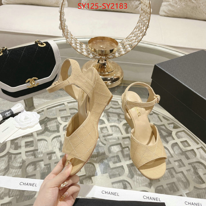 Women Shoes-Chanel luxury ID: SY2183 $: 125USD