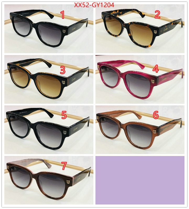 Glasses-Cartier,wholesale sale ID: GY1204,$: 52USD