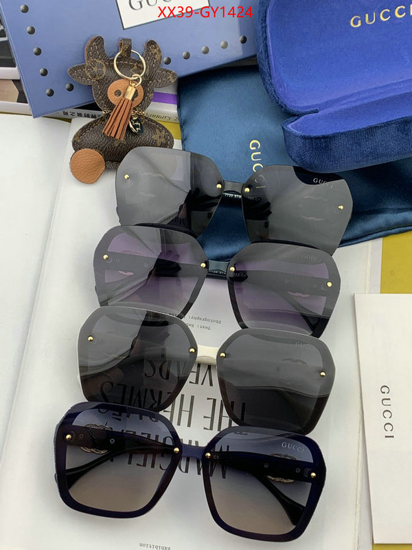 Glasses-Gucci,we provide top cheap aaaaa ID: GY1424,$: 39USD