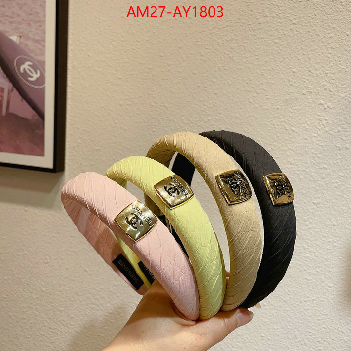 Hair band-Chanel 2023 replica ID: AY1803 $: 27USD