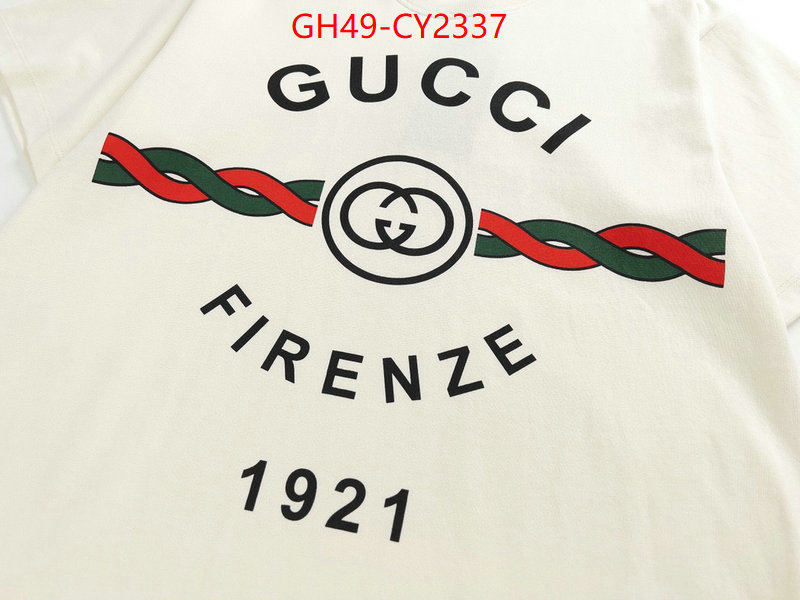 Clothing-Gucci exclusive cheap ID: CY2337 $: 49USD