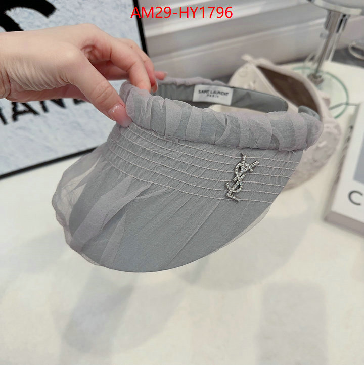 Cap (Hat)-YSL top perfect fake ID: HY1796 $: 29USD