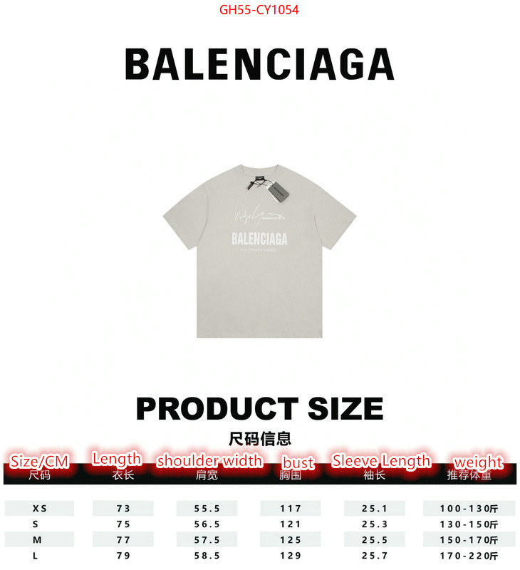 Clothing-Balenciaga,high quality happy copy ID: CY1054,$: 55USD