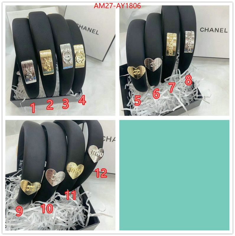 Hair band-Chanel shop now ID: AY1806 $: 27USD