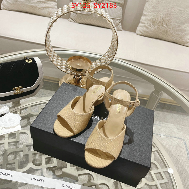 Women Shoes-Chanel luxury ID: SY2183 $: 125USD