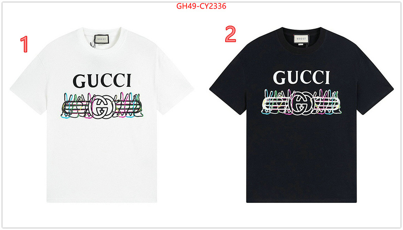 Clothing-Gucci hot sale ID: CY2336 $: 49USD