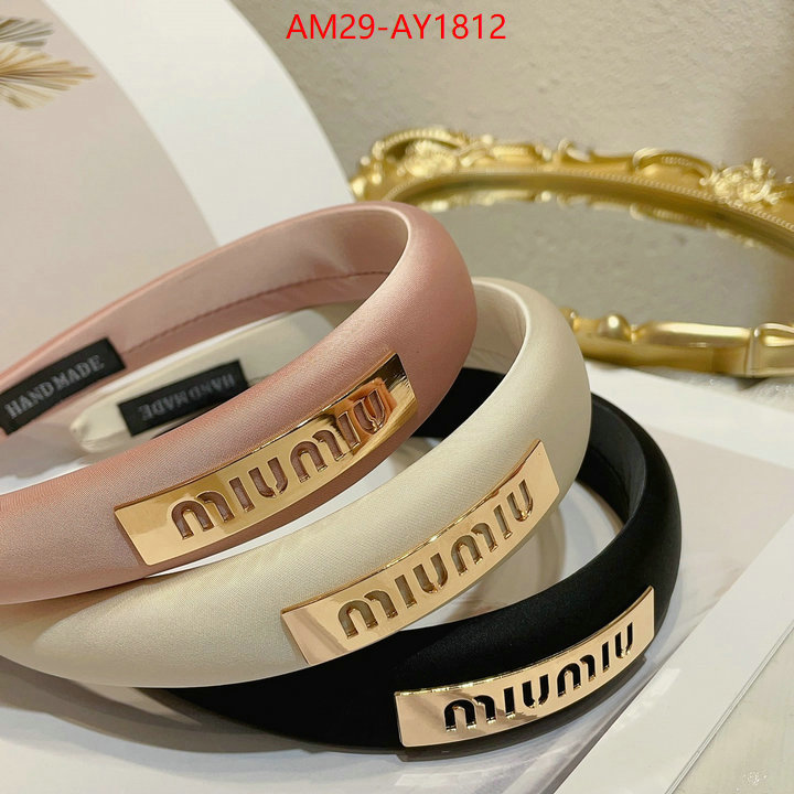 Hair band-MIU MIU luxury 7 star replica ID: AY1812 $: 29USD