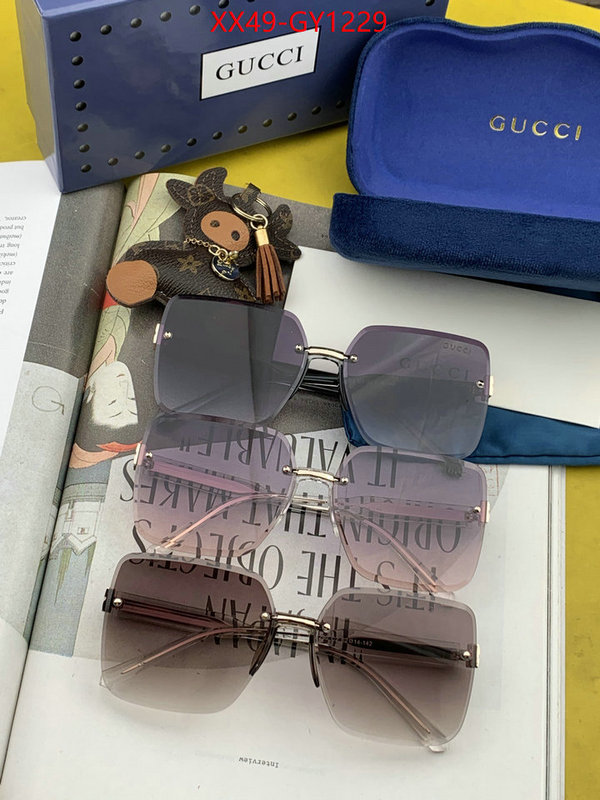 Glasses-Gucci,designer 7 star replica ID: GY1229,$: 49USD