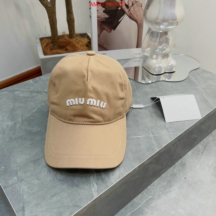 Cap(Hat)-Miu Miu 7 star quality designer replica ID: HY1777 $: 27USD