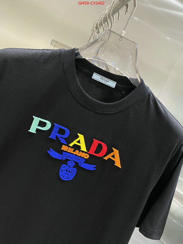 Clothing-Prada knockoff ID: CY2402 $: 59USD