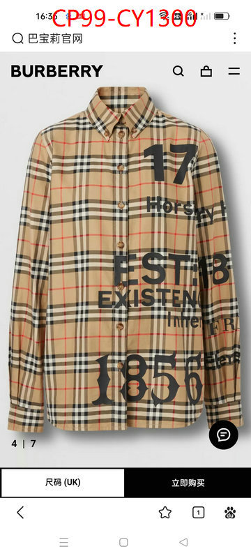 Clothing-Burberry,fake high quality ID: CY1300,$: 99USD