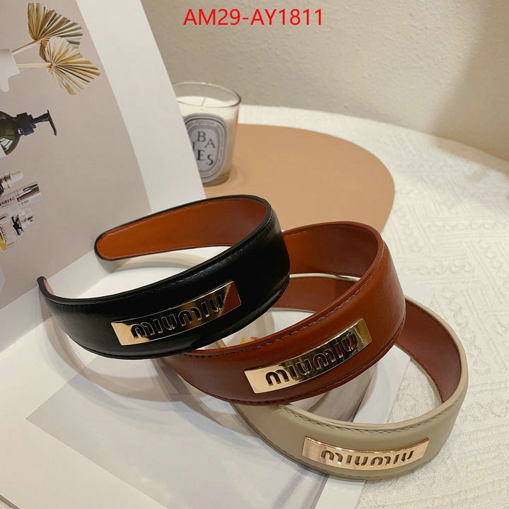 Hair band-MIU MIU what is top quality replica ID: AY1811 $: 29USD