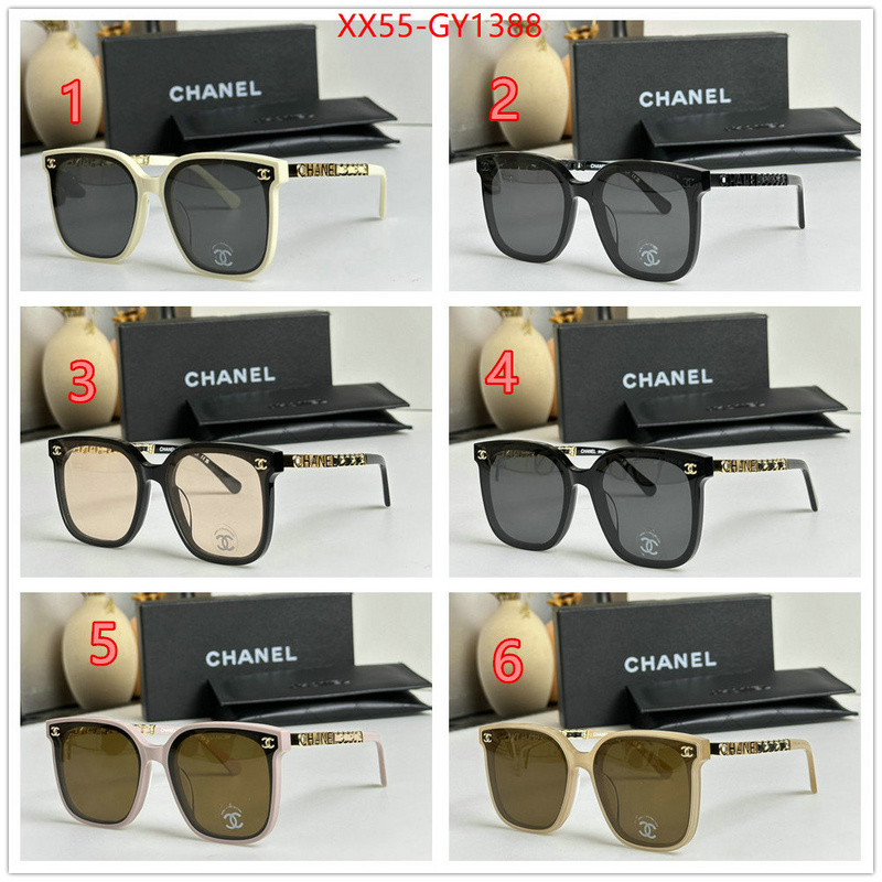 Glasses-Chanel,buy aaaaa cheap ID: GY1388,$: 55USD