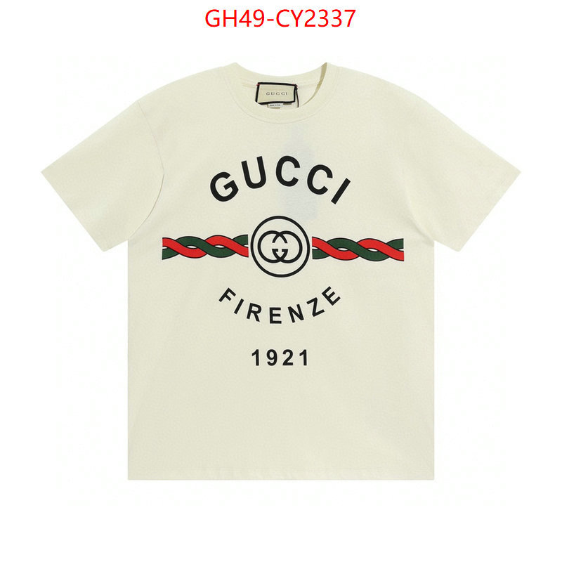 Clothing-Gucci exclusive cheap ID: CY2337 $: 49USD