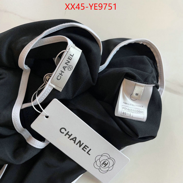 Swimsuit-Chanel,where to buy fakes ID: YE9751,$: 45USD