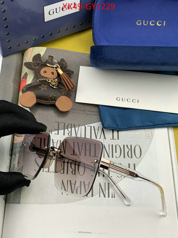 Glasses-Gucci,designer 7 star replica ID: GY1229,$: 49USD