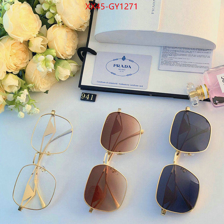 Glasses-Prada,customize the best replica ID: GY1271,$: 45USD